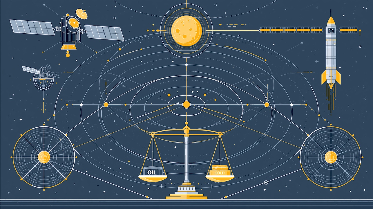 Image: Pétrole, taux, or et le supercycle de la souveraineté (espace, défense)