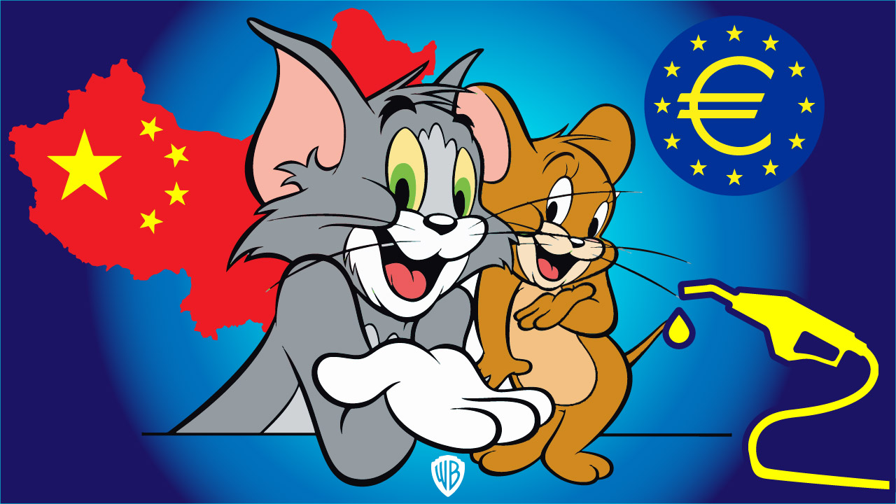 Image: Tom & Jerry, Oil, China and European Banks
